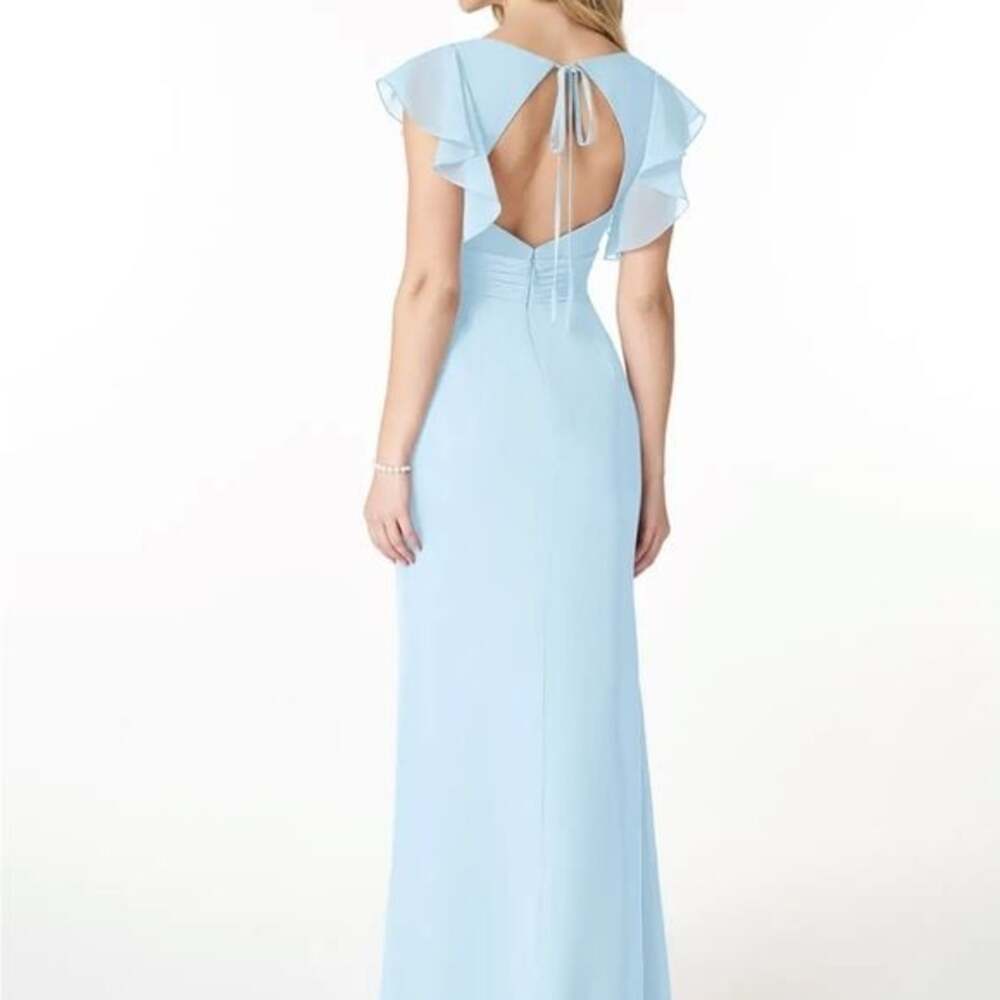Azazie Val Sky Blue Dress